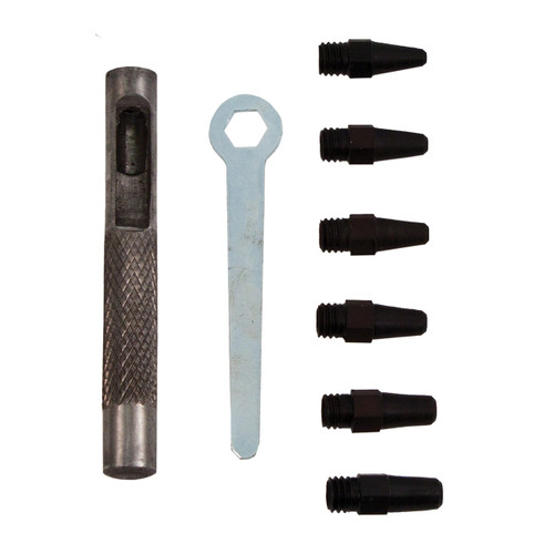 Realeather(R) Crafts Mini Punch Set-2mm, 2.5mm, 2.8mm, 3.2mm, 4mm & 4.8mm T3003