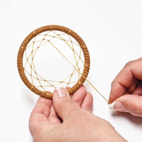 Realeather(R) Crafts Mini Dreamcatcher Kit-3" - C424300