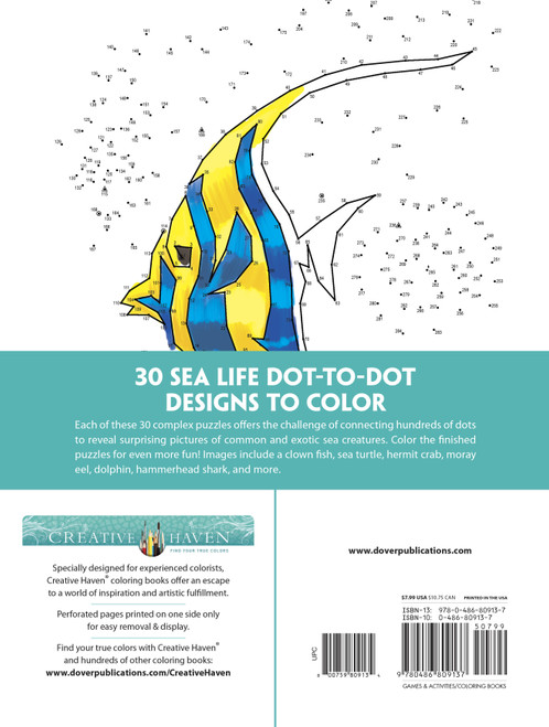 Creative Haven: Sea Life Dot-To-Dot59809134