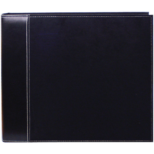 Pioneer 3-Ring Sewn Cover Album Navy Blue Oxford 12inX12in