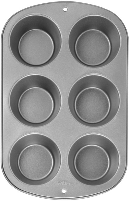 Wilton Recipe Right Jumbo Muffin Pan-6 Cavity 4"X2" W955