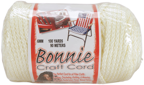 Pepperell Bonnie Macrame Craft Cord 6mmX100yd-Ivory BB6-100-002 - 725879670023