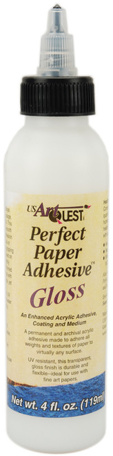 Perfect Paper Adhesive-Gloss 4oz -PPA104 - 630284123661