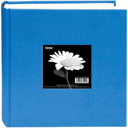 Pioneer Cloth Photo Album W/Frame 9"X9"-Sky Blue DA200CBF-61806 - 023602618060
