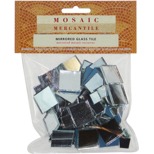 Diamond Tech Mirrored Glass Tiles 100/Pkg-Square - MIRSQU - 638799920058