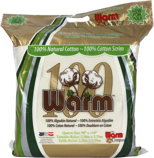 Warm Company Warm 100 Cotton Batting-Queen Size 90"X110" - 2625 - 753705026256