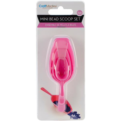 Craft Medley Scoop-It Mini Bead Scoops 3/Pkg- - BT256 - 775749131512