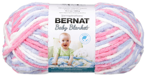 Bernat Baby Blanket Big Ball Yarn-Pink & Blue Ombre - 161104-4305 - 057355330795