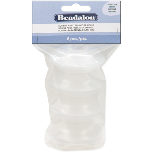 Beadalon Kumihimo Bobbins 8/Pkg-2.5" - 223F-064 - 035926114319