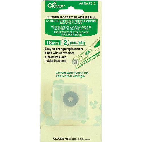 Clover Rotary Blade Refill 18mm 2/Pkg- - 7512C - 051221522680