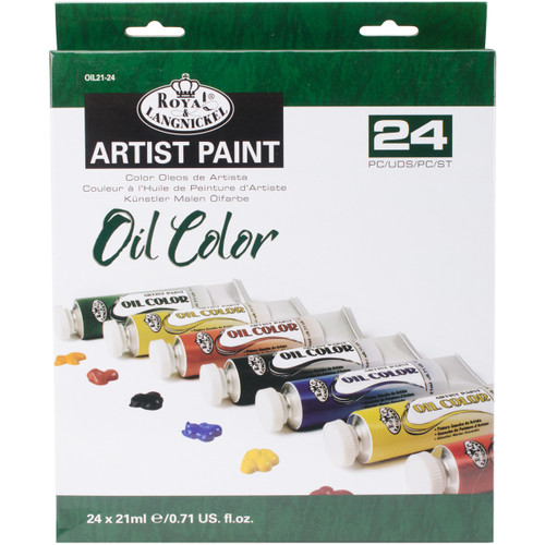 Royal & Langnickel(R) Oil Paints 21ml 24/Pkg-Assorted Colors OIL21-24 - 090672065513