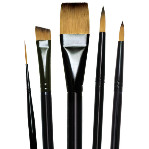 Royal & Langnickel(R) Majestic Watercolor Deluxe Brush Set-5/Pkg MAJWATER