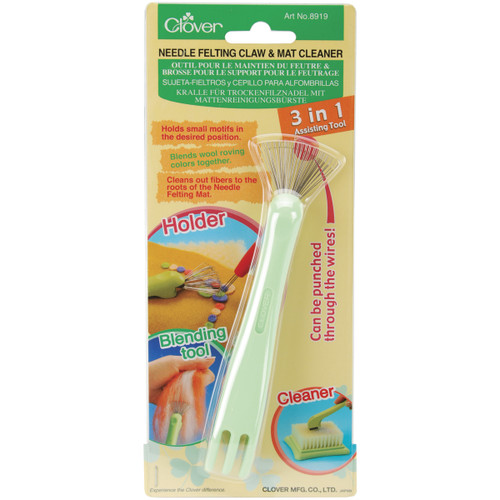 Clover Felting Needle Claw & Mat Cleaner-3-In-1 - 8919 - 051221557361