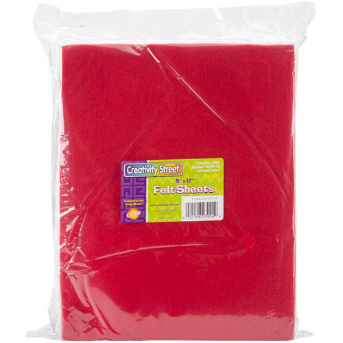 Creativity Street Pound Of Felt Assortment 9"X12" 42/Pkg-Assorted - 3904 - 021196039049