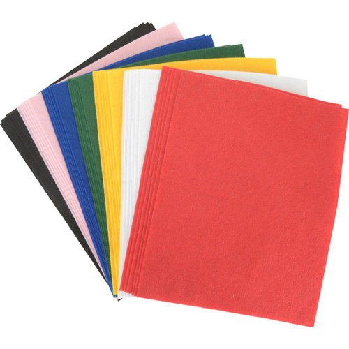 Creativity Street Pound Of Felt Assortment 9"X12" 42/Pkg-Assorted - 3904