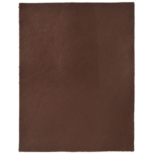 Realeather(R) Crafts Premium Leather Trim 8.5"X11"-Brown - C0811P-02