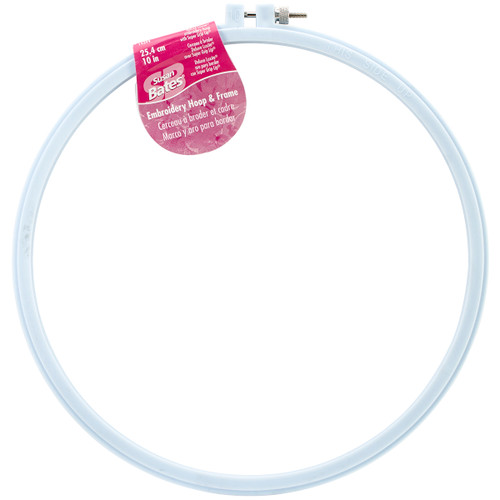 Bates Plastic Embroidery Hoop - Light Blue-Size 10" - 14399-10 Bates Plastic Embroidery Hoop - Light Blue-Size 10" - 14399-10