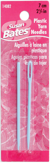 Susan Bates Plastic Yarn Needles-2.75" 2/Pkg 14082