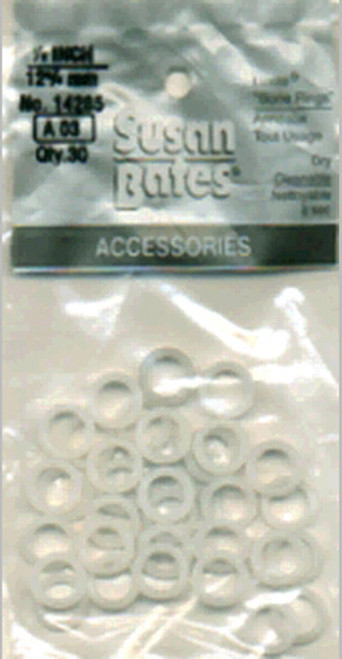 Susan Bates Plastic Bone Rings-.5" 30/Pkg - 14285-1/2 - 077216042865
