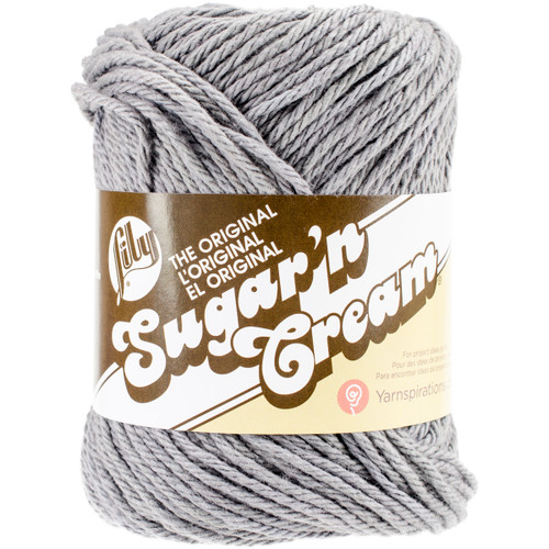 Lily Sugar'n Cream Yarn - Solids-Overcast - 102001-1042 - 057355388673