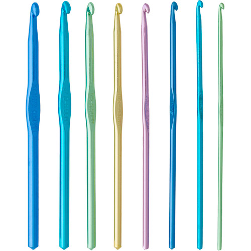 Boye Aluminum Crochet Hook Set-Sizes D3 To K10.5 6279