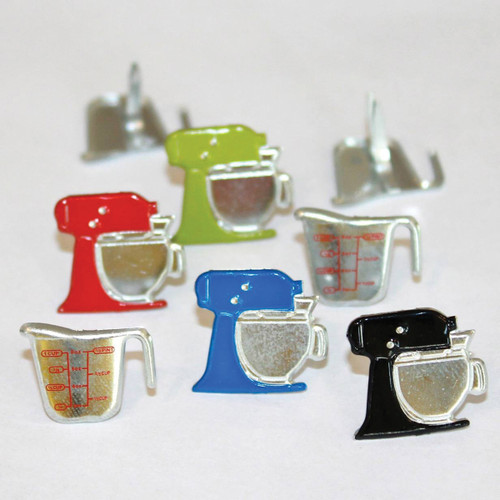 Eyelet Outlet Shape Brads 12/Pkg-Mixers & Cups - QBRD2-94 - 879693009337