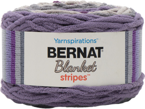 Bernat Blanket Stripes Yarn-Eggplant - 161276-76026 - 057355426795 Bernat Blanket Stripes Yarn-Eggplant - 161276-76026 - 057355426795