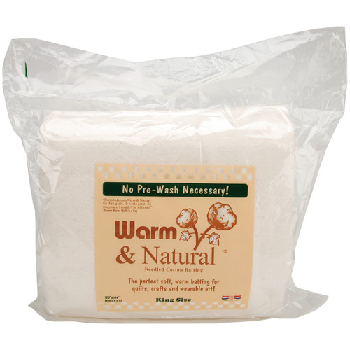 Warm Company Warm & Natural Cotton Batting-King Size 120"X124" - 2251 - 753705022517