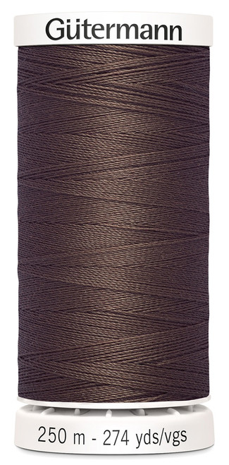 Gutermann Sew-All Thread 274yd-Saddle Brown - 250P-575 - 077780005624