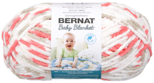 Bernat Baby Blanket Big Ball Yarn-Flowerpot - 161104-4329 - 057355405783