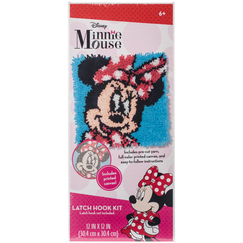 Dimensions Disney Latch Hook Kit 12"X12"-Minnie Mouse 72-74886 - 088677748869