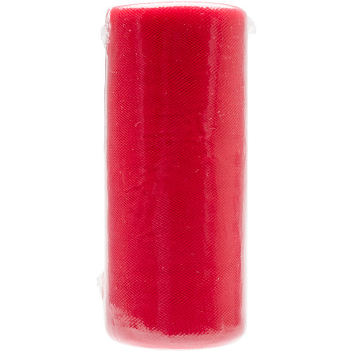 Falk Tulle 6"X25yd Spool-Red - 11000-11005 - 717371110053
