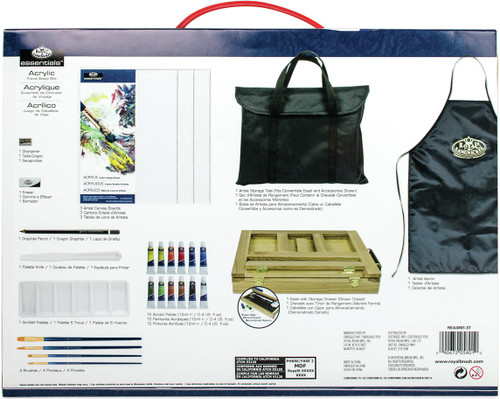 Royal & Langnickel(R) Easel Art Set W/Easy To Store Bag-Acrylic - REA4901