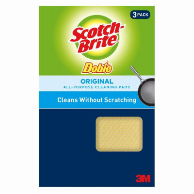 Scotch-Brite Dobie All-Purpose Cleaning Pad 3/Pkg-4.3"X2.6" - 723-2F - 021200417566