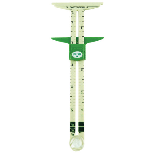 Clover 5-In-1 Sliding Gauge By Nancy Zieman-6" 9506C