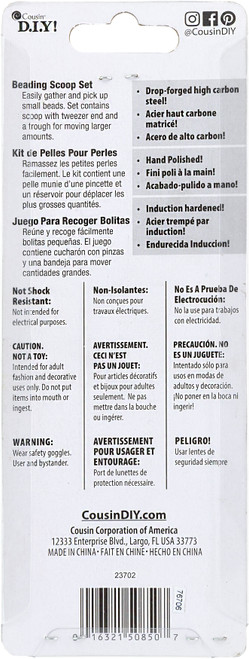 CousinDIY Tool Basics Bead Scoops 2/Pkg-6.5" & 6" - 23702