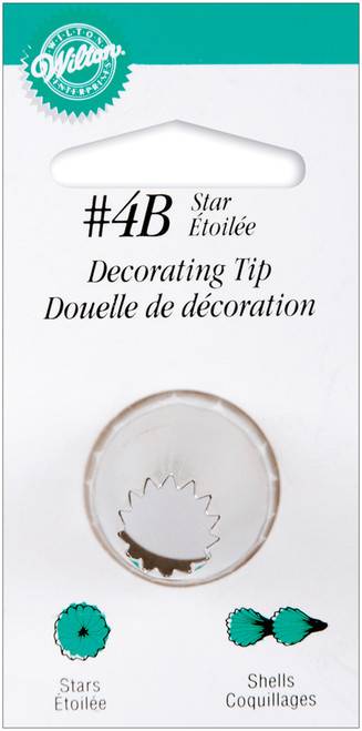 Wilton Decorating Tip-#4B Star W4182-4400 - 070896042439