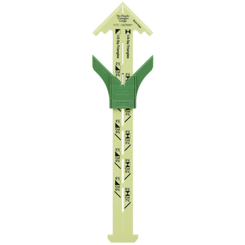 Clover No-Hassle Triangle Gauge By Nancy Zieman-12" - 9579 Clover No-Hassle Triangle Gauge By Nancy Zieman-12" - 9579