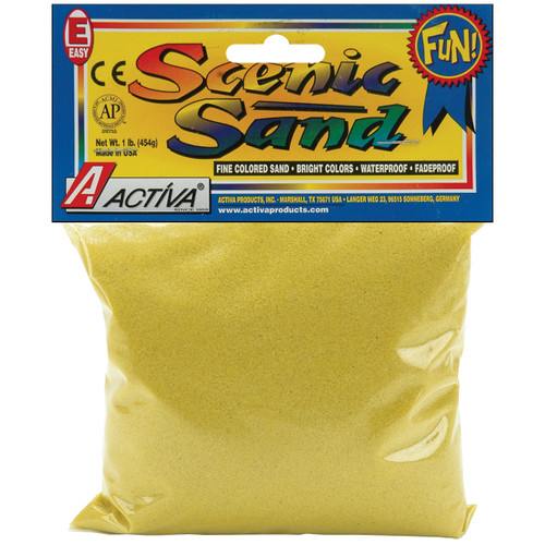 Activa Scenic Sand 1lb-Bright Yellow SAND-14489 - 036061144896