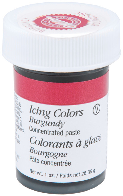 Wilton Icing Colors 1oz-Burgundy W610-698 - 070896066985