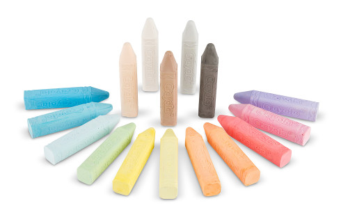 Crayola Washable Sidewalk Chalk 16/Pkg-Assorted Colors - 51-2016