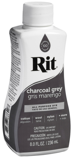 Rit Dye Liquid-Charcoal Grey - 8-2