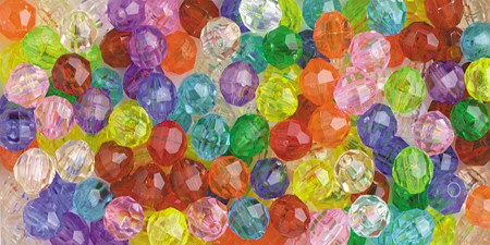The Beadery Faceted Beads 8mm 900/Pkg-Multicolor - 710V029