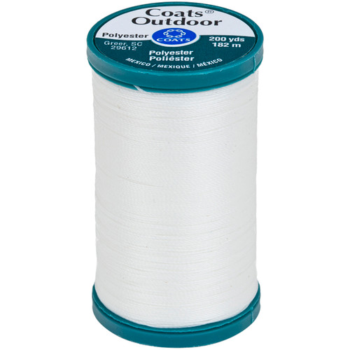 Coats Outdoor Living Thread 200yd-White - S971-100 - 073650825408 Coats Outdoor Living Thread 200yd-White - S971-100 - 073650825408