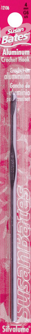 Susan Bates Silvalume Aluminum Crochet Hook 5.5"-Size G6/4mm - 12106G6 - 077216007062 Susan Bates Silvalume Aluminum Crochet Hook 5.5"-Size G6/4mm - 12106G6 - 077216007062