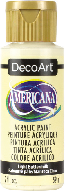 DecoArt Americana Acrylic Paint 2oz-Light Buttermilk - Semi-Opaque - DA-164 - 016455264300 DecoArt Americana Acrylic Paint 2oz-Light Buttermilk - Semi-Opaque - DA-164 - 016455264300
