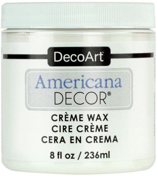 Americana Decor Creme Wax 8oz-Clear -ADM8-01-36 - 766218073051
