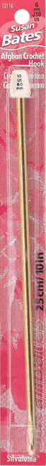 Susan Bates Silvalume Aluminum Afghan Crochet Hook 10"-Size J10/6mm - 12110-J 10 - 077216007307 Susan Bates Silvalume Aluminum Afghan Crochet Hook 10"-Size J10/6mm - 12110-J 10 - 077216007307