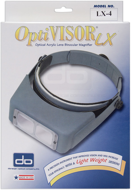 Donegan OptiVISOR LX Binocular Magnifier-Lensplate #4 Magnifies 2x At 10" - LX4 - 633096001509