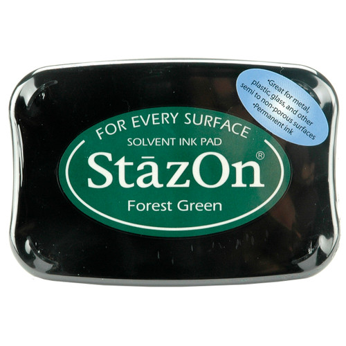 StazOn Solvent Ink Pad-Forest Green SZ-99 - 712353150997